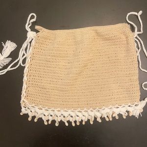 Hand crochet tassel skirt